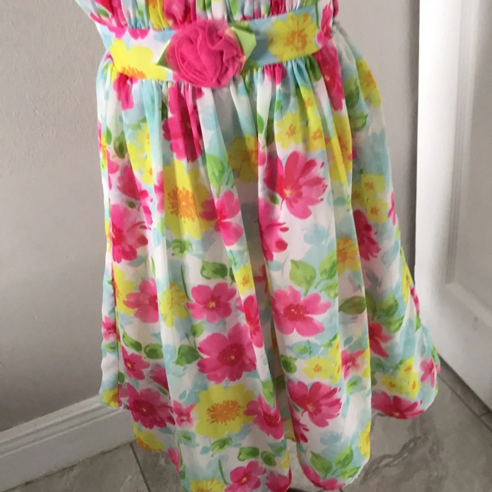 JESSICA ANN Girls Special Occasions Floral Summer Dress | 6
